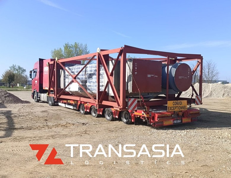 Крупногабаритное оборудование на трале - TransAsia Logistics